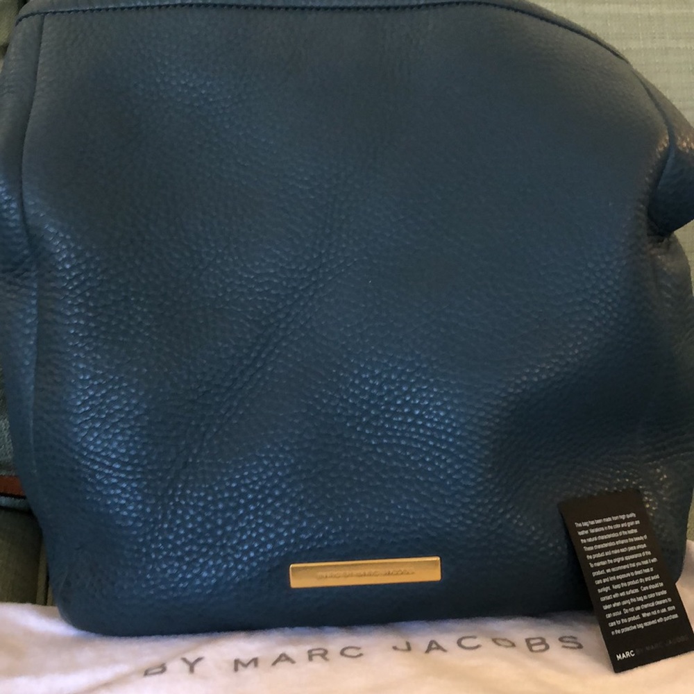 Marc Jacobs Too Hot to Handle Prussian Blue Hobo - Picture 10 of 10